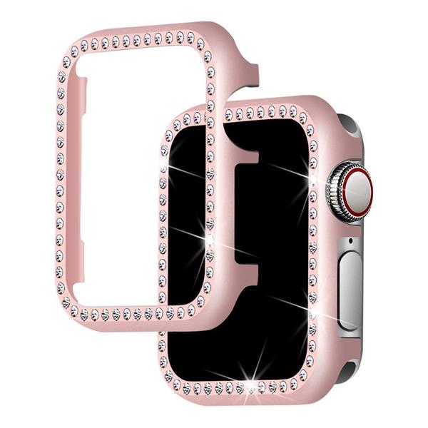 Grote foto drphone apple watch 1 2 3 42mm tpu bling case met kristal diamanten look beschermend frame roseg kleding dames horloges