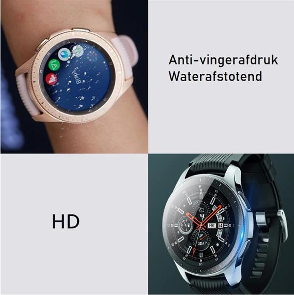 Grote foto drphone protec series samsung galaxy watch 46mm glazen protector screenprotector glas op maat telecommunicatie mobieltjes