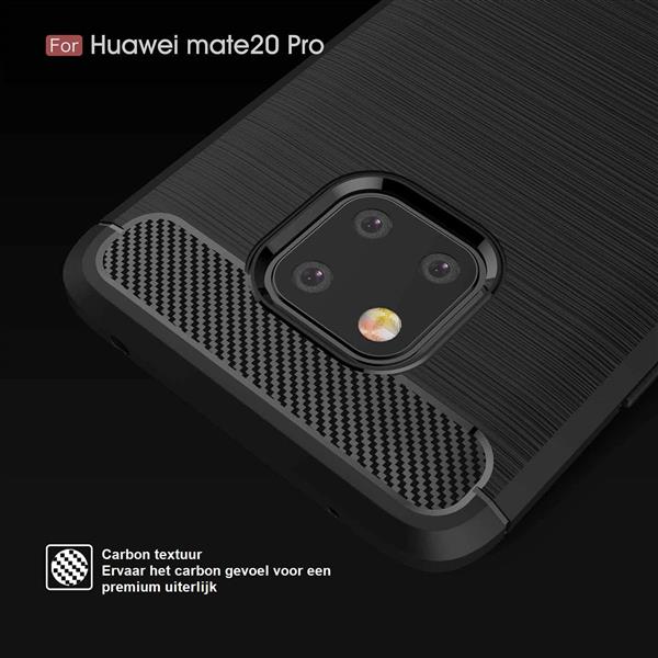 Grote foto drphone mate 20 pro hoesje geborsteld tpu case ultimate drop proof siliconen case carbon fiber telecommunicatie mobieltjes