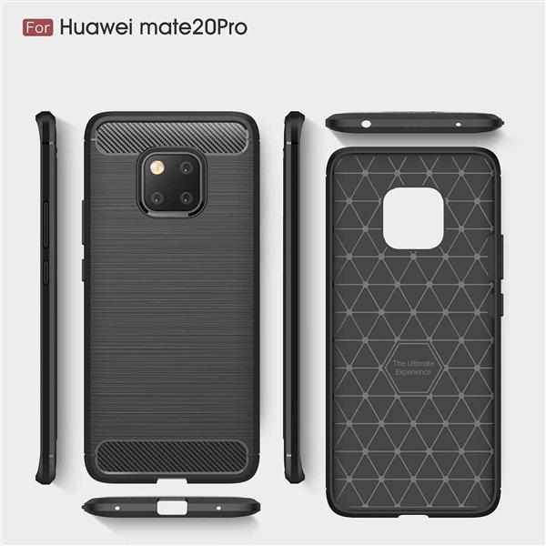 Grote foto drphone mate 20 pro hoesje geborsteld tpu case ultimate drop proof siliconen case carbon fiber telecommunicatie mobieltjes