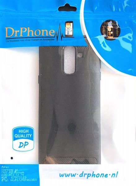 Grote foto drphone mate 20 hoesje geborsteld tpu case ultimate drop proof siliconen case carbon fiber loo telecommunicatie mobieltjes