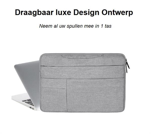 Grote foto drphone s04 laptop tablet sleeve case met handvat waterafstotend multipocket geschikt tot 14 computers en software overige computers en software