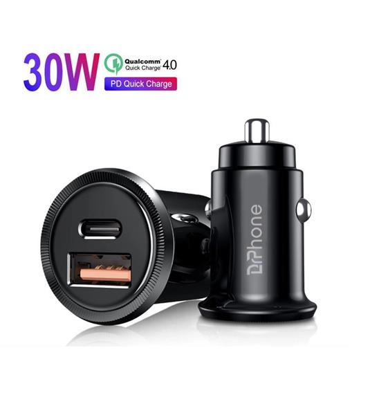 Grote foto drphone invisible pro autolader 30w usb c met pd power delivery snel laden smartphones ta telecommunicatie opladers en autoladers