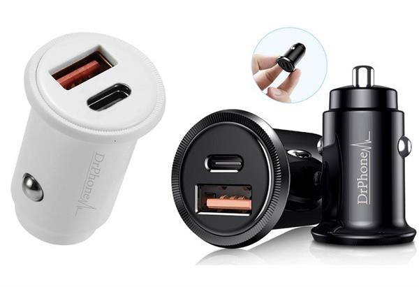 Grote foto drphone invisible pro autolader 30w usb c met pd power delivery snel laden smartphones ta telecommunicatie opladers en autoladers