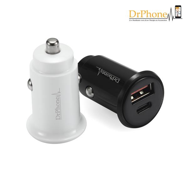 Grote foto drphone invisible pro autolader 30w usb c met pd power delivery snel laden smartphones ta telecommunicatie opladers en autoladers