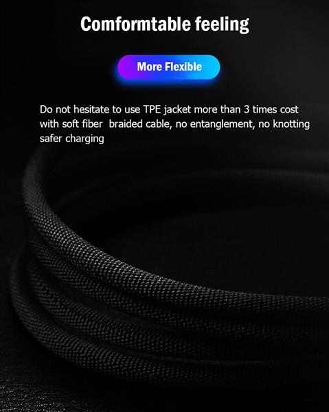 Grote foto drphone gold label gevlochten oplaadkabel usb c optimaal accuduur voor apparaten met usb c telecommunicatie opladers en autoladers