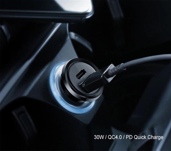 Grote foto drphone invisible pro autolader 30w usb c met pd power delivery power iphone ipad kabel telecommunicatie opladers en autoladers