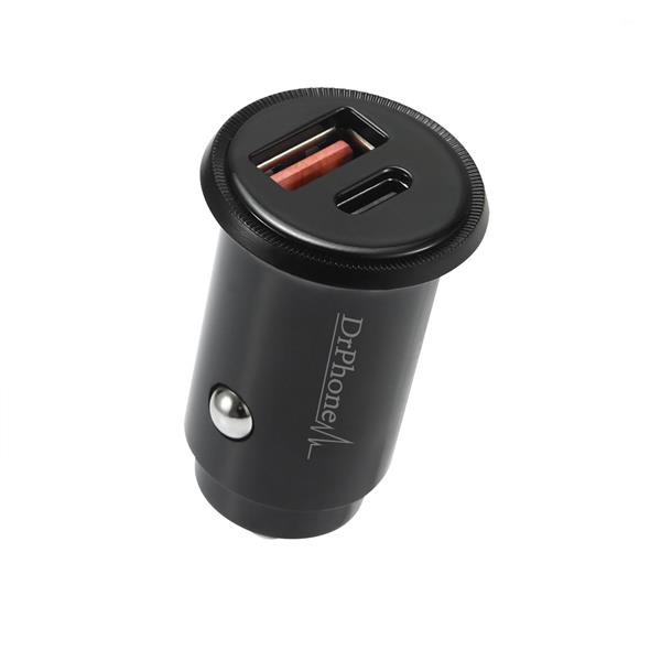 Grote foto drphone invisible pro autolader 30w usb c met pd power delivery power iphone ipad kabel telecommunicatie opladers en autoladers