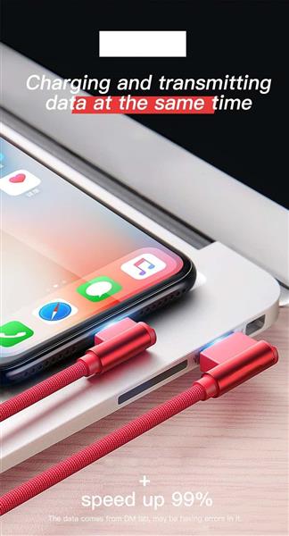 Grote foto drphone type c dubbele 90 haakse gevlochten 3a kabel datasynchronisatie snel opladen zwart ro telecommunicatie opladers en autoladers