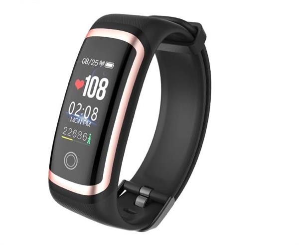 Grote foto drphone l3 activitytracker zwart zilver kleding dames horloges