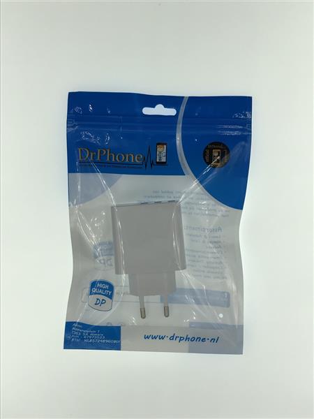 Grote foto drphone thuislader 3 poorten usb oplader 2.4a smart fast charge lader met led display wit telecommunicatie opladers en autoladers