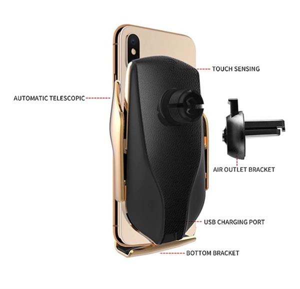 Grote foto drphone smart sensor v2 autohouder draadloze qi oplader infrarood 360 graden rotatie drphone telecommunicatie opladers en autoladers