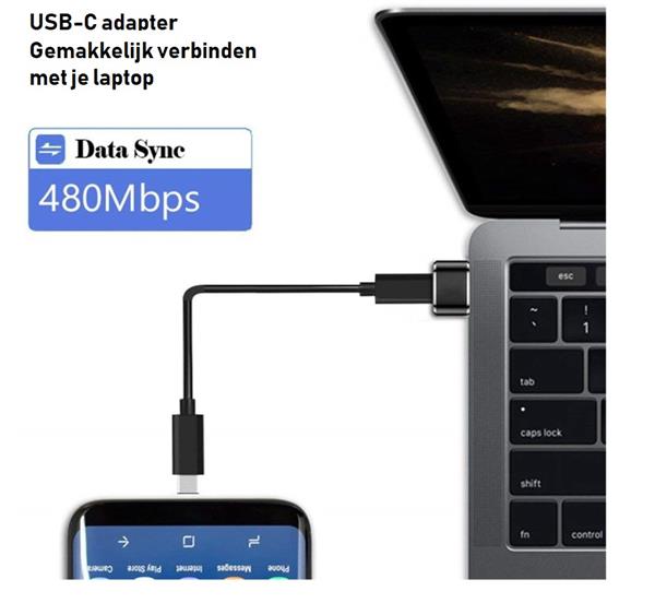 Grote foto drphone c2 pro usb c naar usb 2.0 otg male adapter mini hi speed usb c type c naar usb a man computers en software overige computers en software