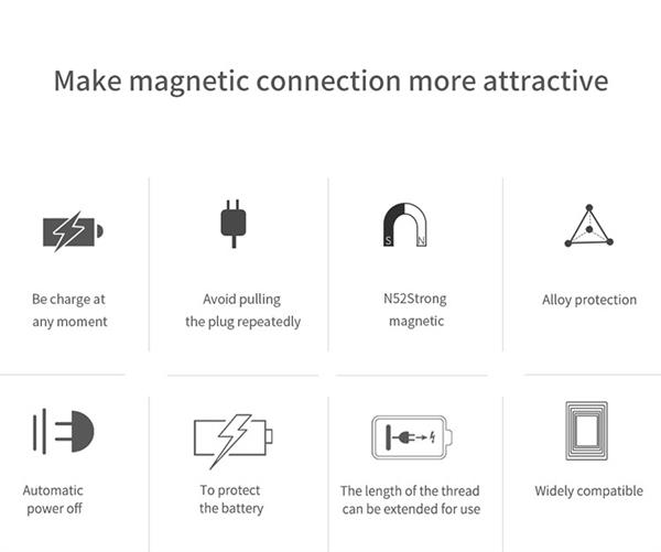 Grote foto drphone 3 in 1 lightning micro usb type c 360 magnetische 3a usb kabel snel opladen dataoverdrac telecommunicatie opladers en autoladers