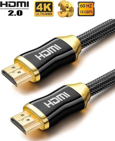 Grote foto drphone hi speed pro hdmi naar hdmi kabel 2.0 gouden connectoren 1meter audio video 18gbp telecommunicatie opladers en autoladers