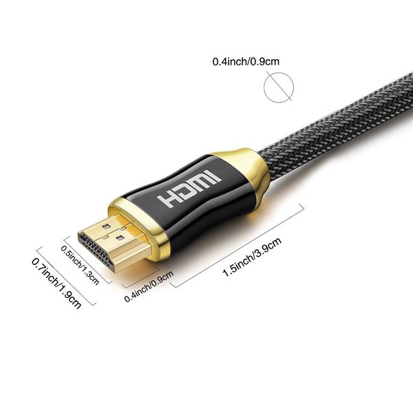 Grote foto drphone hi speed pro hdmi naar hdmi kabel 2.0 gouden connectoren 1meter audio video 18gbp telecommunicatie opladers en autoladers