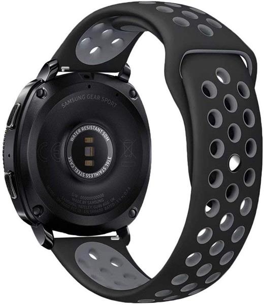 Grote foto drphone siliconen polsband galaxy watch 40 mm 42 mm 20 mm sportband zwart grijs kleding dames horloges