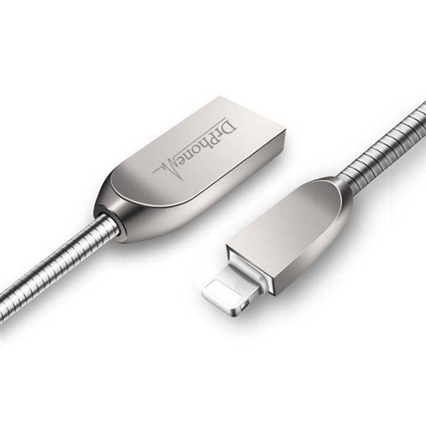 Grote foto drphone durable pro metalen lightning apple oplaadkabel adapter voor lightning aansluiting i telecommunicatie opladers en autoladers