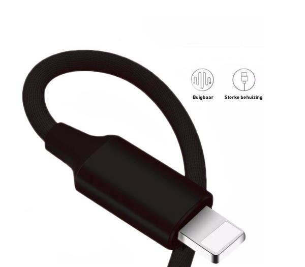Grote foto drphone kevlar pro 1 meter tpe lightning apple kabel 2 poorten thuislader voor apple iphone telecommunicatie opladers en autoladers