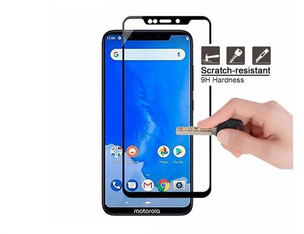 Grote foto drphone motorola one tempered glas 4d volledige glazen dekking full coverage 9h zwart telecommunicatie mobieltjes