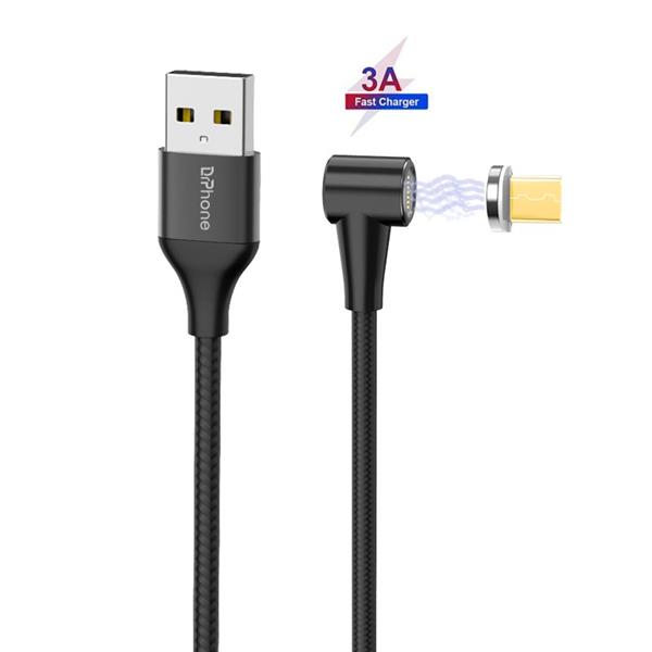 Grote foto drphone pro series magnetische 90 haakse micro usb oplaadkabel 3a max sterke n52 magneet 2 telecommunicatie opladers en autoladers