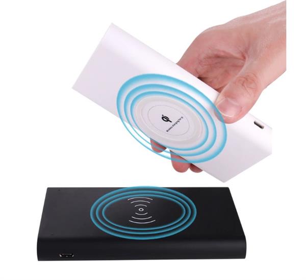 Grote foto drphone pb2 draagbare 10000mah powerbank qi draadloze oplader charge recharge grijs telecommunicatie opladers en autoladers