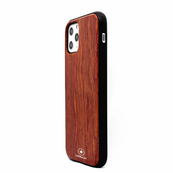 Grote foto luxwallet rosewood iphone 11 houten hoesje back cover tpu case met echt hout telecommunicatie mobieltjes