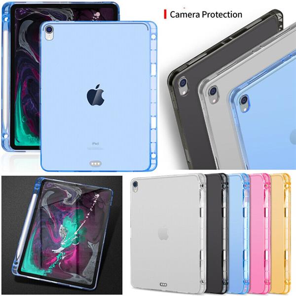 Grote foto drphone ipad pro 12 9 2018 tpu schokbestendige case met potlood houder voor de apple pencil transp telecommunicatie mobieltjes