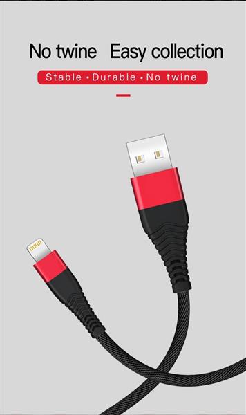 Grote foto drphone sl01 lightning iphone ipad gevlochten kabel 2.4a data sync en snel opladen telecommunicatie opladers en autoladers