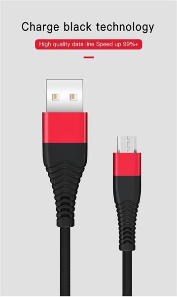 Grote foto drphone sl02 micro usb gevlochten kabel 2.4a data sync en snel opladen telecommunicatie opladers en autoladers