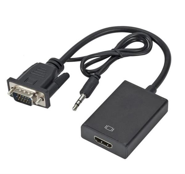 Grote foto drphone vha vga male naar hdmi female converter adapter 1080p audio video kabel converter zwar computers en software overige computers en software