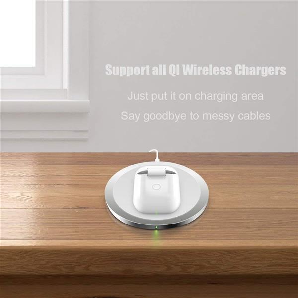 Grote foto drphone airpods draadloze oplaadhoes wireless beschermhoes geschikt voor elke qi draadloze oplad telecommunicatie opladers en autoladers