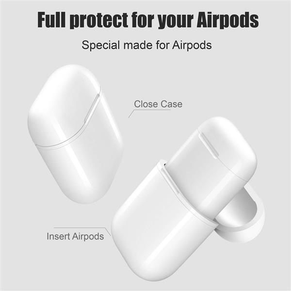 Grote foto drphone airpods draadloze oplaadhoes wireless beschermhoes geschikt voor elke qi draadloze oplad telecommunicatie opladers en autoladers