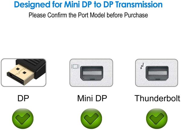 Grote foto drphone mp02 mini displayport mannelijk naar displayport vrouwelijk adapter 4k ultra hd resolutie computers en software overige computers en software