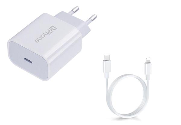 Grote foto drphone lunar pro series 18w oplader 1 meter usb c naar lightning kabel 5v lader telecommunicatie opladers en autoladers