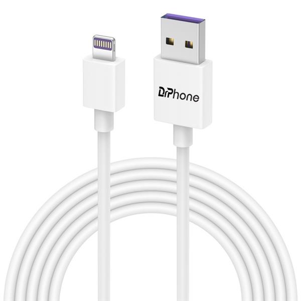 Grote foto drphone gecertificeerde 2 meter lightning naar usb kabel 8 pin oplaadkabel tpe materiaal ve telecommunicatie opladers en autoladers