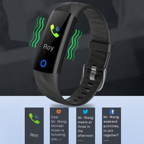 Grote foto drphone x55 smart activity tracker unisex smartwatch met led ring hartslagmeter waterdicht p kleding dames horloges