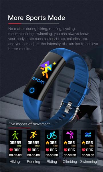 Grote foto drphone x55 smart activity tracker unisex smartwatch met led ring hartslagmeter waterdicht p kleding dames horloges