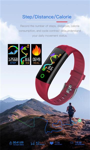 Grote foto drphone x55 smart activity tracker unisex smartwatch met led ring hartslagmeter waterdicht p kleding dames horloges