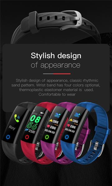 Grote foto drphone x55 smart activity tracker unisex smartwatch met led ring hartslagmeter waterdicht p kleding dames horloges