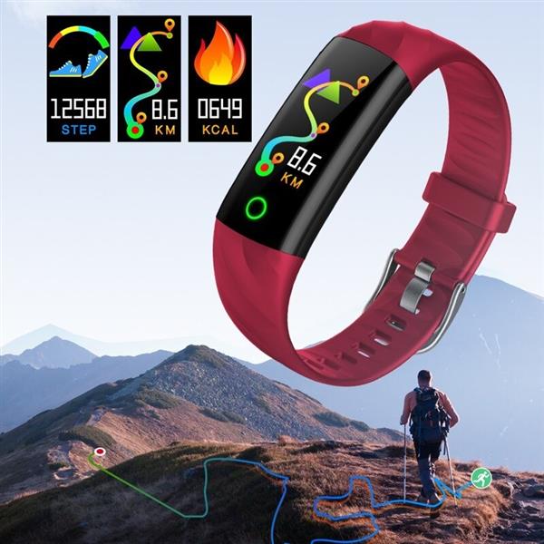 Grote foto drphone x55 smart activity tracker unisex smartwatch met led ring hartslagmeter waterdicht p kleding dames horloges