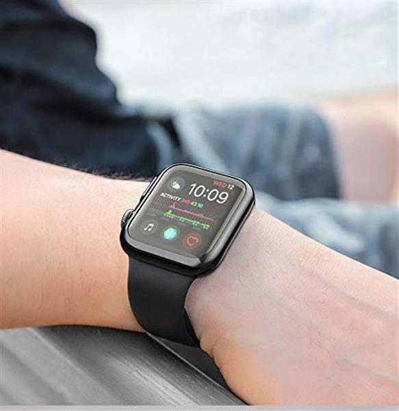 Grote foto drphone apple watch 5 4 40mm tpu siliconen case 360 graden bescherming transparant zwart kleding dames horloges