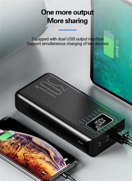 Grote foto drphone hypercell 30.000 mah lader led display led lamp powerbank met extra capaciteit re telecommunicatie opladers en autoladers