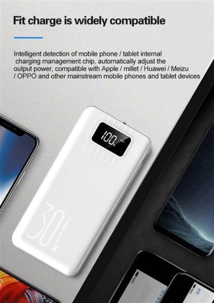 Grote foto drphone hypercell 30.000 mah lader led display led lamp powerbank met extra capaciteit re telecommunicatie opladers en autoladers