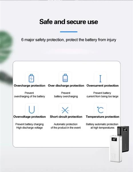 Grote foto drphone hypercell 30.000 mah lader led display led lamp powerbank met extra capaciteit re telecommunicatie opladers en autoladers
