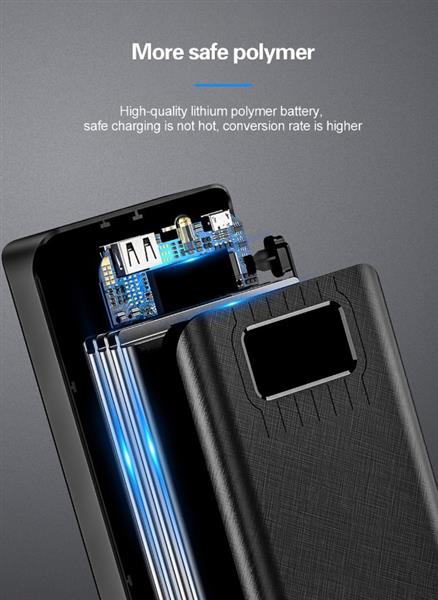 Grote foto drphone hypercell 30.000 mah lader led display led lamp powerbank met extra capaciteit re telecommunicatie opladers en autoladers