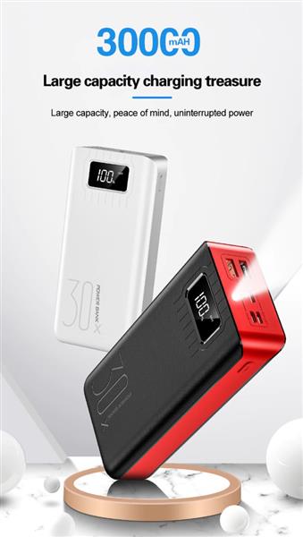 Grote foto drphone hypercell 30.000 mah lader led display led lamp powerbank met extra capaciteit re telecommunicatie opladers en autoladers