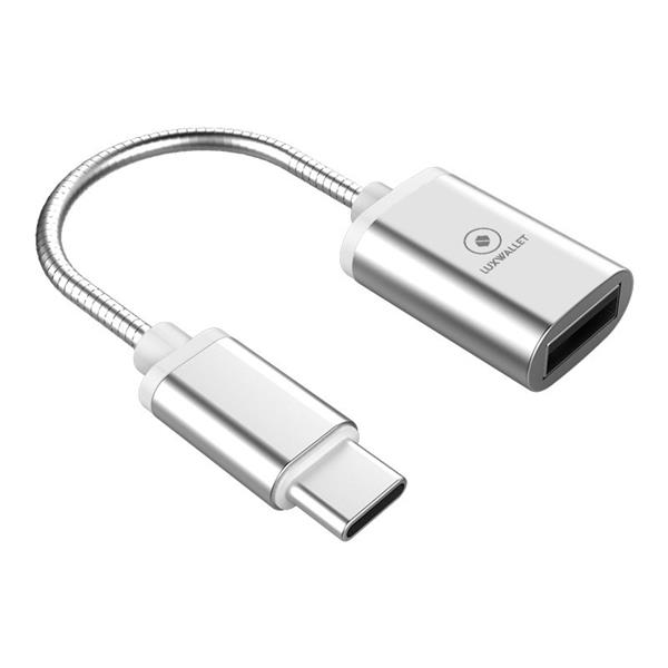 Grote foto luxwallet c5 usb naar type c usb c kabel adapter converter zilver computers en software overige computers en software