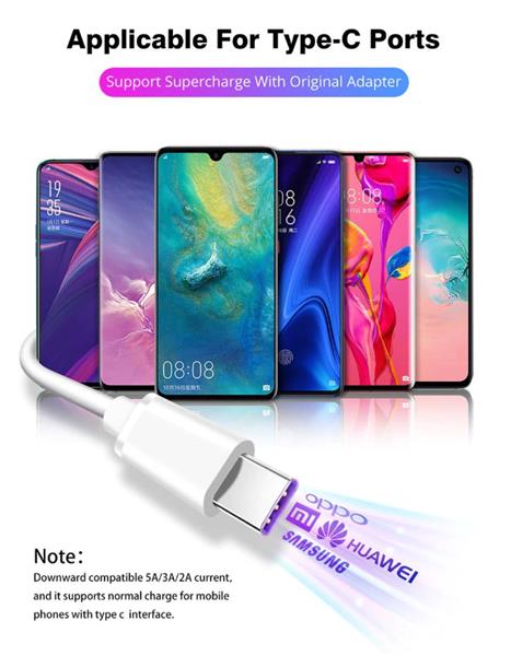 Grote foto drphone icon 36w 2 poort fast charge oplader voor o.a. samsung 2 meter usb c oplaadkabel 5a telecommunicatie opladers en autoladers