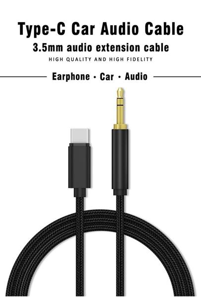 Grote foto drphone sc6 usb c female naar 3.5mm aux jack male kabel dac 1 meter voor smartphones auto telecommunicatie opladers en autoladers
